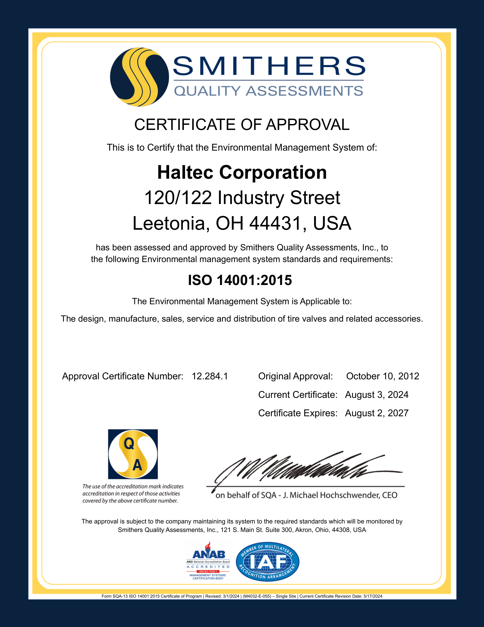 About Us HALTEC Corporation
